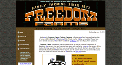 Desktop Screenshot of freedomfarmsagcam.com