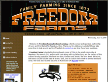 Tablet Screenshot of freedomfarmsagcam.com
